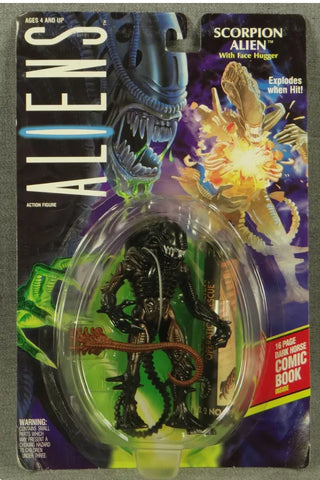 Aliens Scorpion Figura de acción alienígena con cómic Kenner 1992