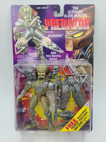 Figuras de acción Predator Kenner 1994 Scavage con acción Bola Blasting