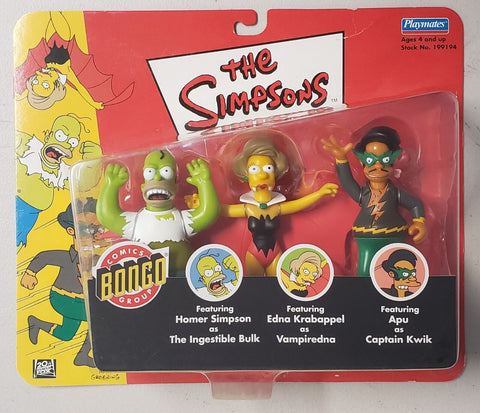 2002 Pack de 3 figurines Simpsons When Bongos Collide