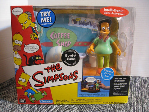Figura Apu Vintage 2001 The Simpsons Bowl-a-Rama En Caja Juguetes de Playmates