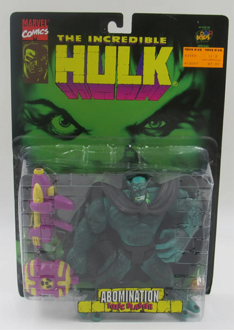 The Incredible Hulk Abomination Toxic Blaster Action Figure Toy Biz 1996