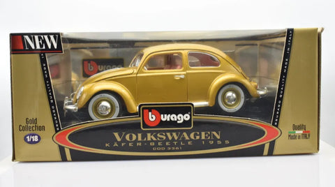 Model Car Wv Kafer-Beetle Scale 1:18 Burago 1955 colección