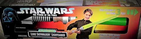 Star Wars El Poder de la Fuerza Sable de luz electrónico de Darth Vader Caja verde