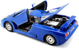 Bugatti eb110 bburago 1/24 azul