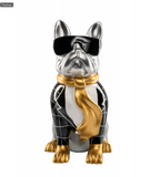 Escultura de decoración (Perro gris)