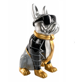 Escultura de decoración (Perro gris)