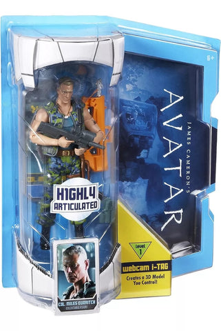 Figura Avatar Coronel Miles Quatrich, Mattel James Cameron