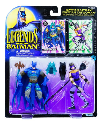Batman egipcio y Catwoman egipcia de DC Legends, edición de 1995