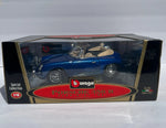 Vintage Bburago Burago Porsche 356B Cabriolet Colección Especial Coche 1:18 Azu