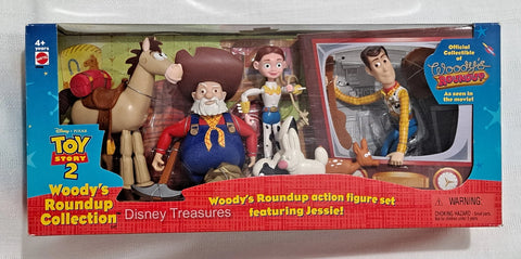 Nuevo sellado Vintage MATTEL Toy Story 2 Woody's Roundup Bullseye Prospector Pete Cowgirl Jessie