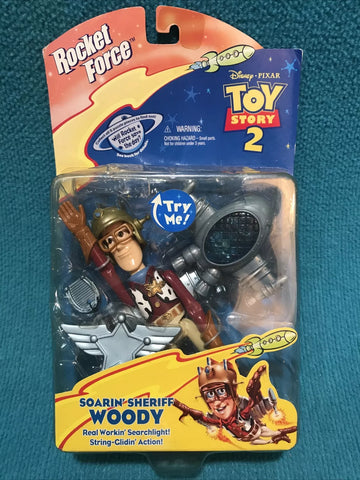 1999 figura de acción Disney Toy Story 2 Rocket Force Soarin' Sheriff Woody