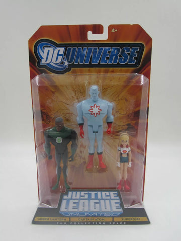 DC Universe Fan Collection Paquete de 3 Linterna Verde, Capitán Átomo y Supergirl
