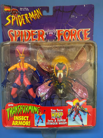Spiderman Spider Force Wasp Transformng Insect Armor