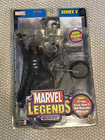 MARVEL LEGENDS Series 5_BLADE 6 " figure with Motorcycle