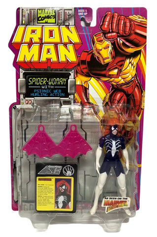 Figura de acción Toy Biz Marvel Iron Man Spider Woman 1994 de colección
