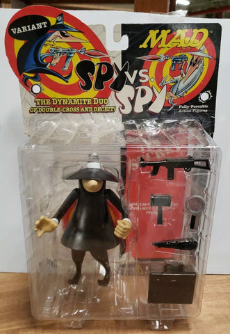 RARA Figura de Acción Mad Magazine Spy vs Spy, Black VARIANTE Spy, DC Direct 1998