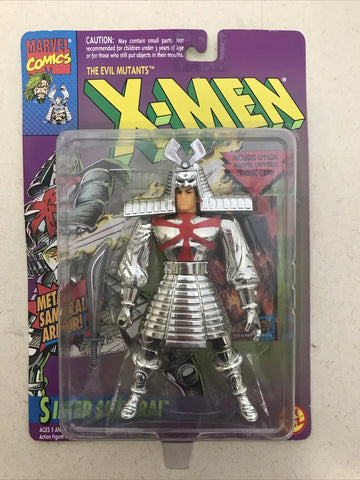 Marvel X-MEN PLATA SAMARAI CROMO ARMADURA 1994 TOYBIZ