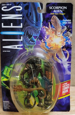 Abrazador facial alienígena Kenner Scorpion de colección