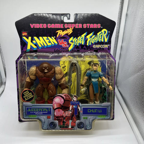 1998 Marvel Capcom X-men VS Street Fighter Juggernaut & Chun