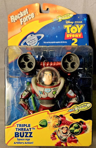Figura de acción Disney Rocket Force Triple Threat Buzz Lightyear Toy Story 2