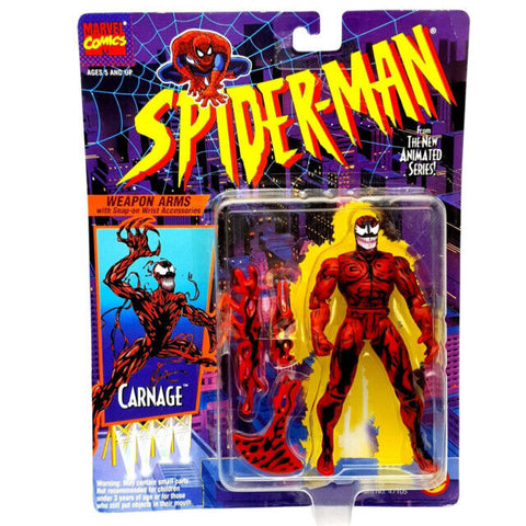 ToyBiz 1994 Marvel Spider-Man Animated Series Carnage Action