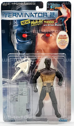 Figura de acción Terminator 2 White-Hot T-1000 con Arrow Blaster 1991 Kenner