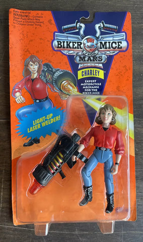 Figura de acción Charley Biker Mice from Mars Galoob 1993 soldado láser