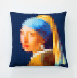 Cojín - Pixel Art - La Chica de la Perla