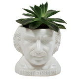 Jardinera de cerámica- Albert Einstein