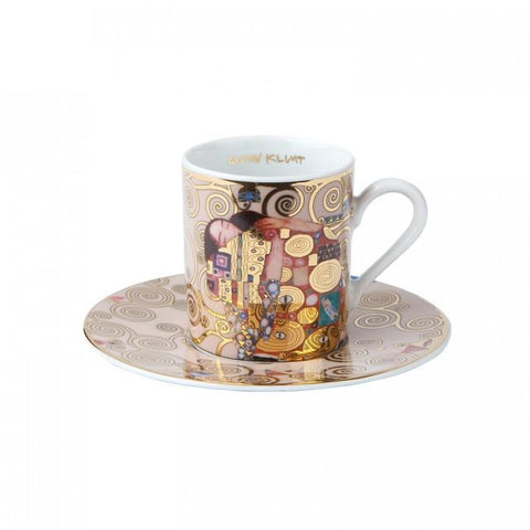 Juego de café   “El abrazo” Gustav Klimt